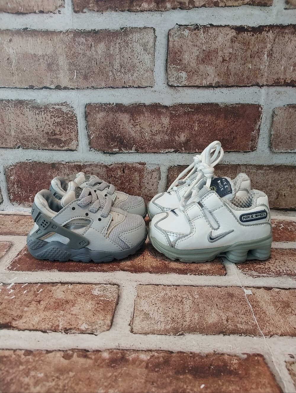 Selling As A Whole 2 Pairs Of Toddler Nikes 2008 Nike Shox 2017 Nike Huarache